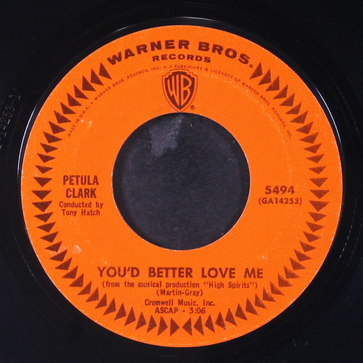 downtown / you'd better love me by PETULA CLARK