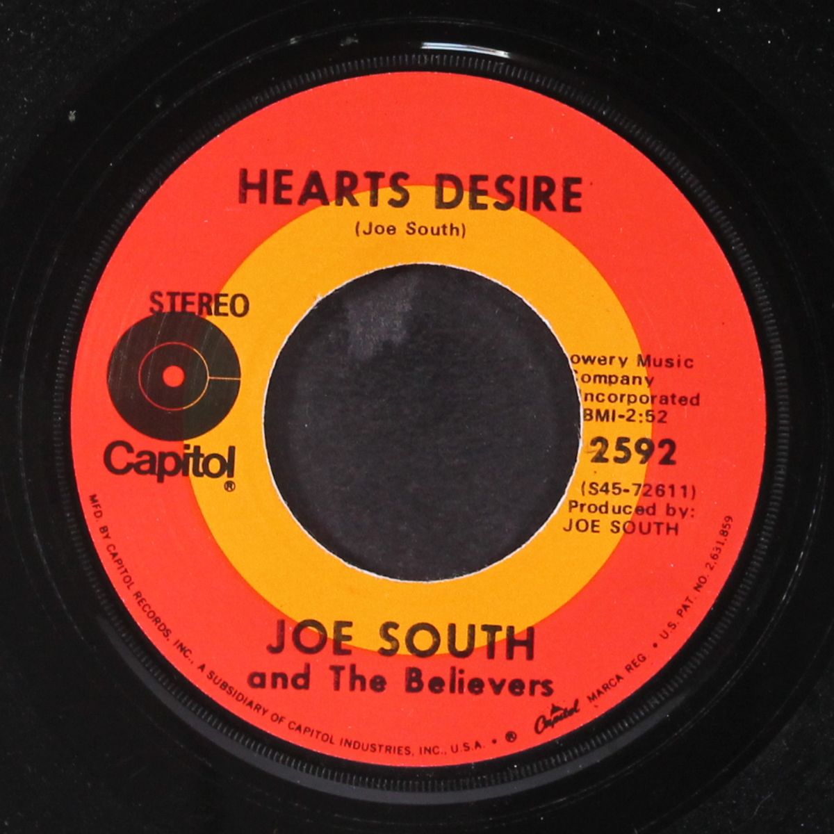 don't it make you want to go home / hearts desire by JOE SOUTH