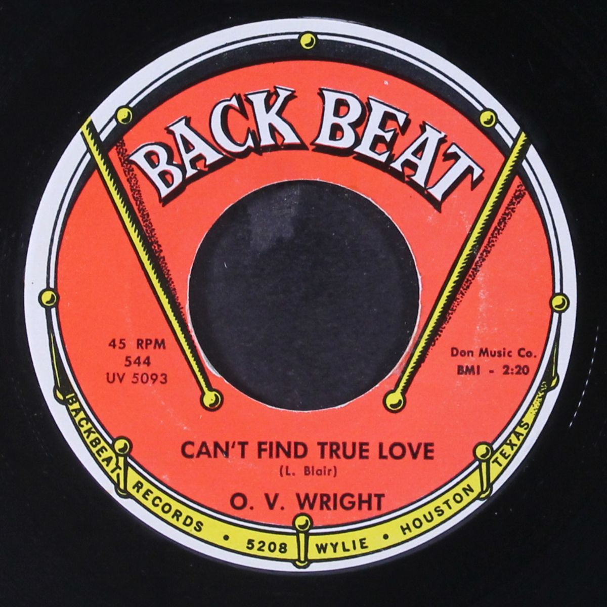 don't want to sit down / can't find true love by O.V. WRIGHT
