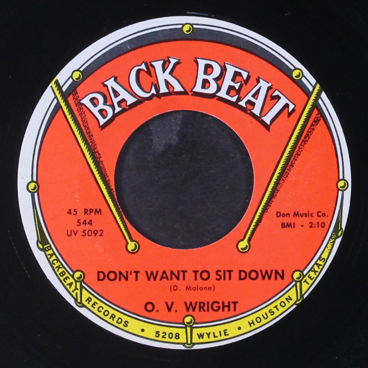 don't want to sit down / can't find true love by O.V. WRIGHT