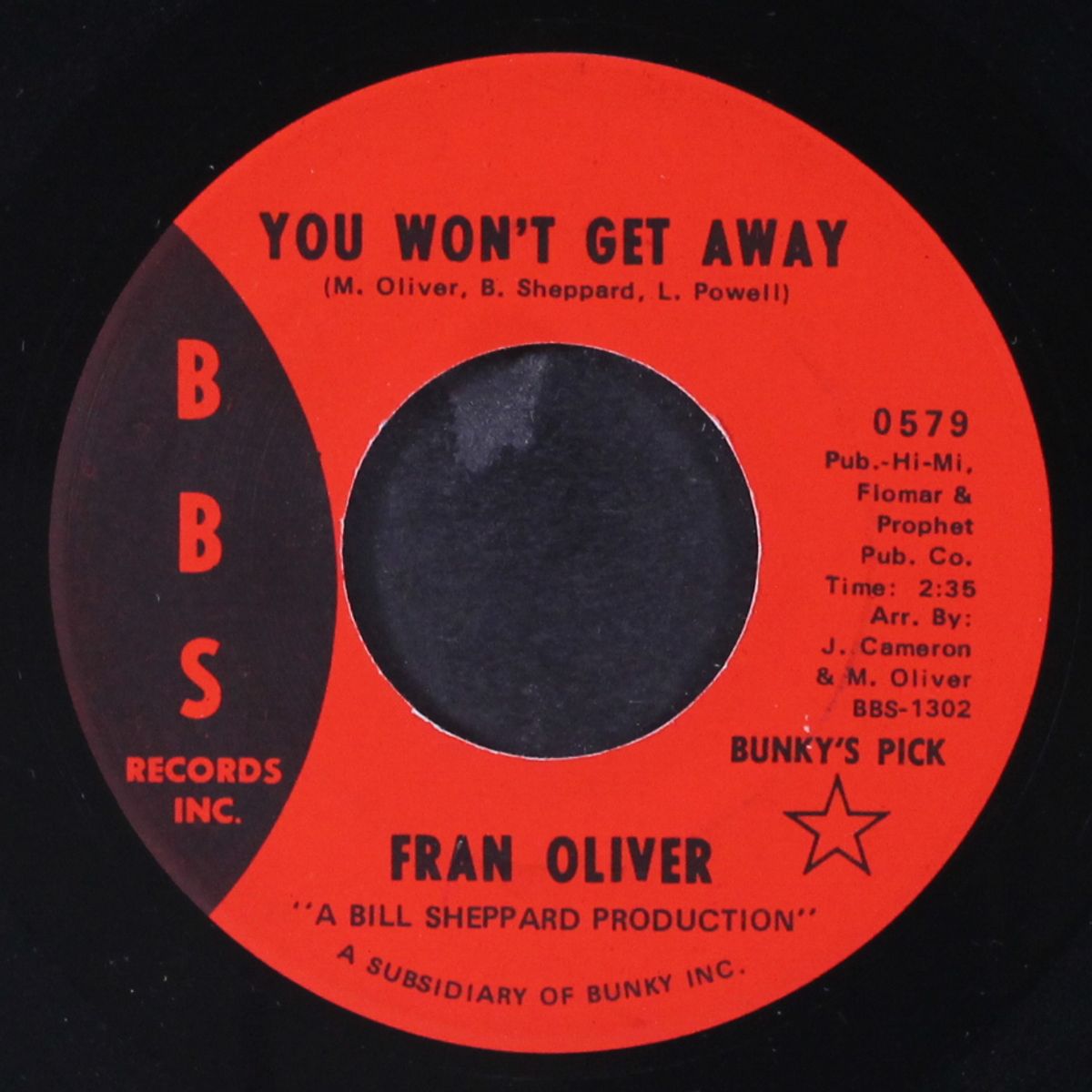 tomorrow may not come / you won't get away by FRAN OLIVER