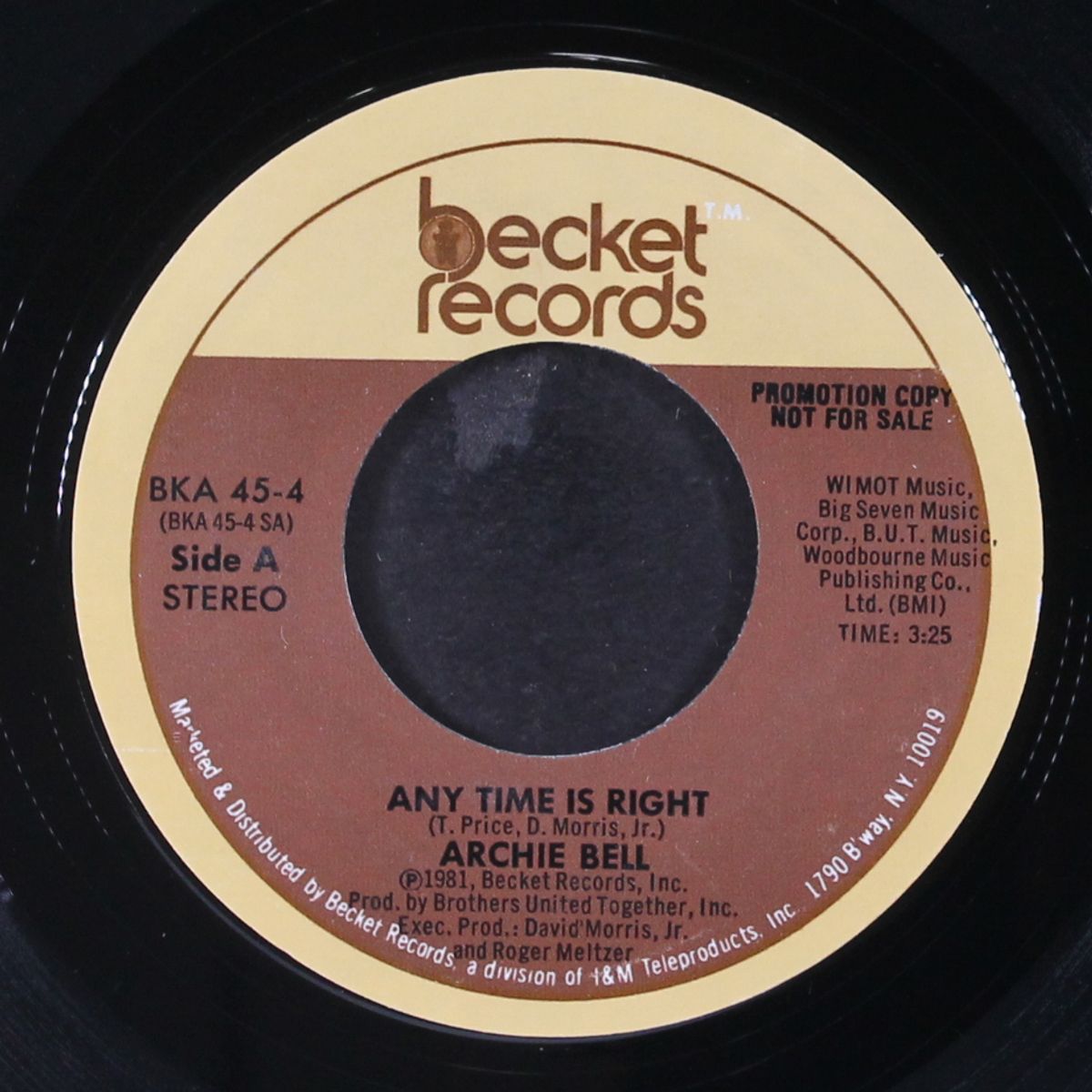 any time is right / same by ARCHIE BELL