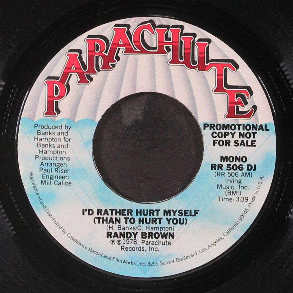 i'd rather hurt myself (than to hurt you) / mono by RANDY BROWN