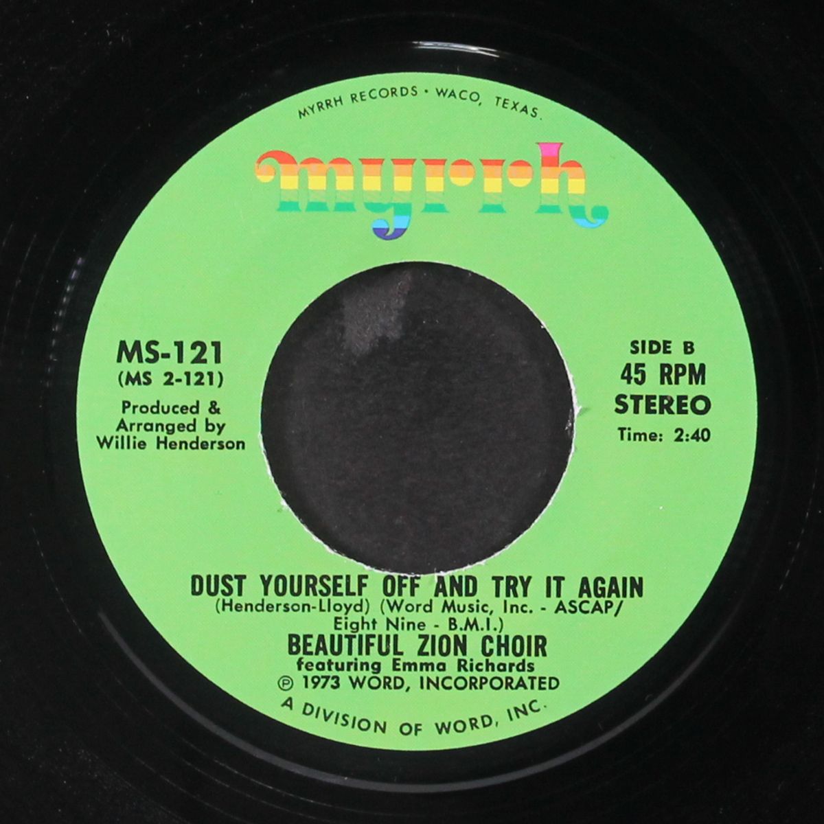 let's ride to the mountian top / dust yourself off and try it again by BEAUTIFUL ZION CHOIR