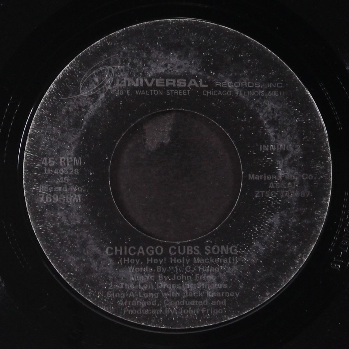 chicago cubs song by LEN DRESSLAR SINGERS