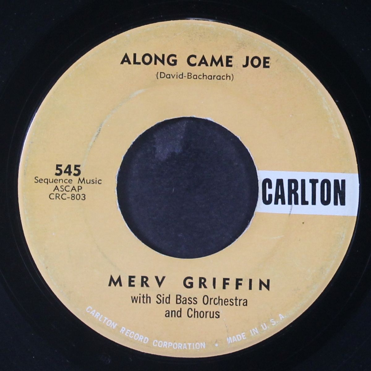 along came joe / the charanga by MERV GRIFFIN