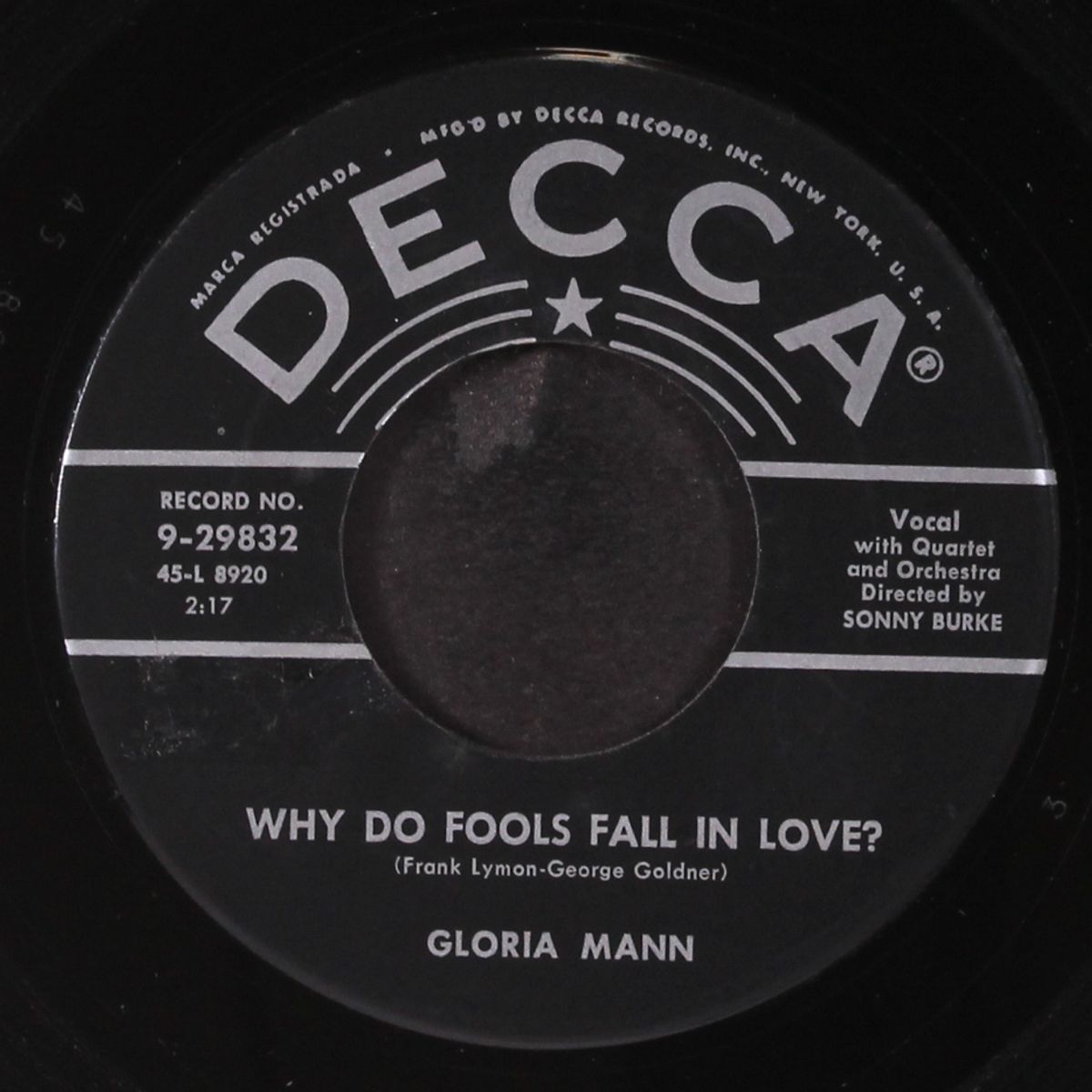 why do fools fall in love? / partners for life by GLORIA MANN & GROUP