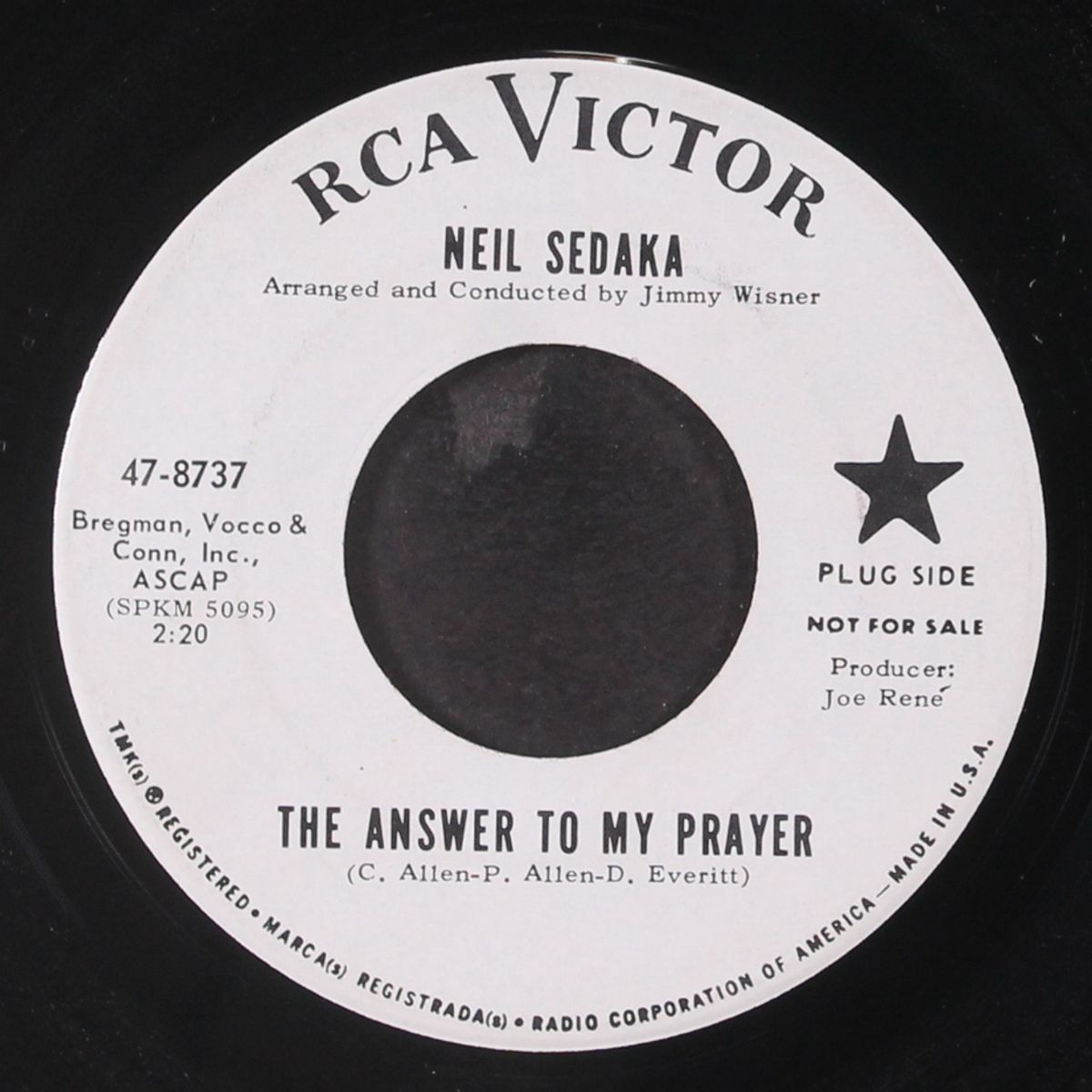 the answer to my prayer by NEIL SEDAKA