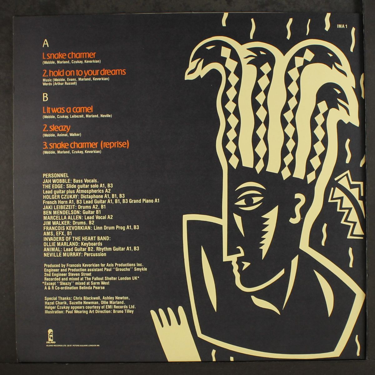 snake charmer by JAH WOBBLE, THE EDGE, HOLGER CZUKAY
