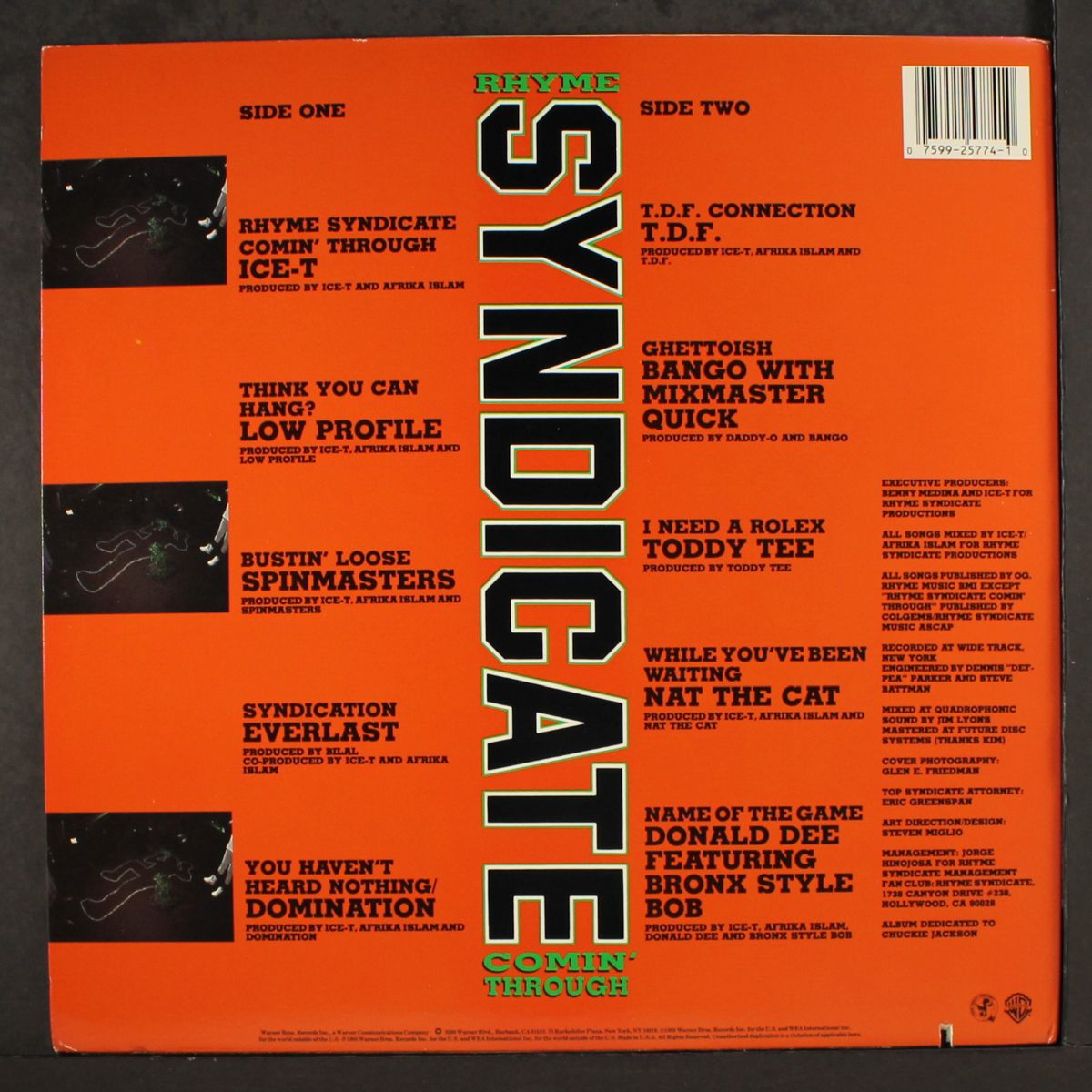 rhyme syndicate comin' through by VARIOUS