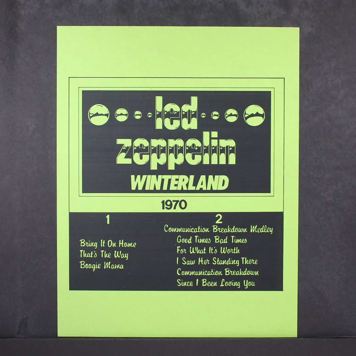 winterland by LED ZEPPELIN