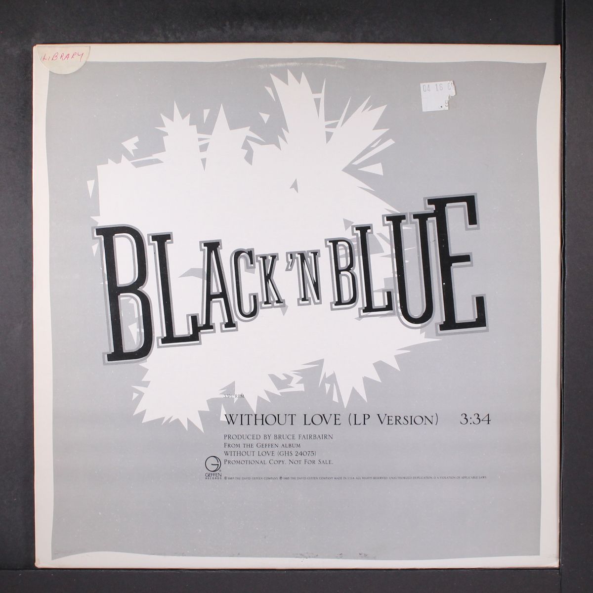 without love by BLACK 'N BLUE