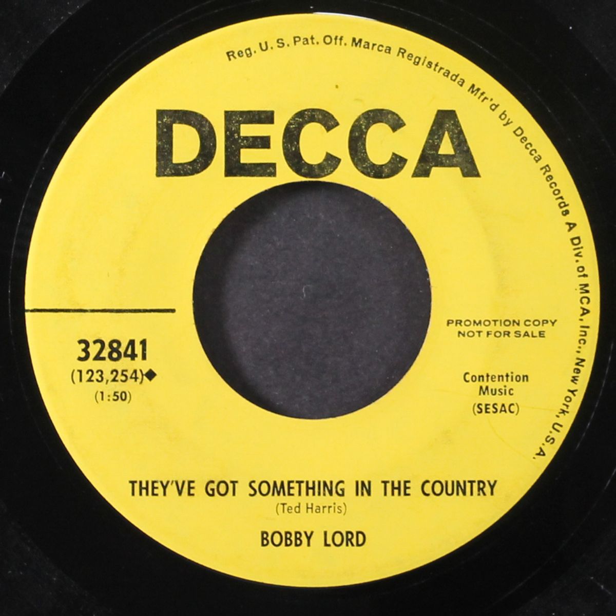 peace of mind / something in the country by BOBBY LORD