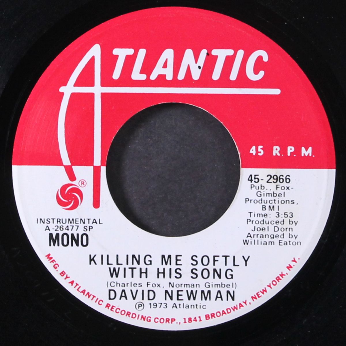 killing me softly with his song / mono by DAVID NEWMAN