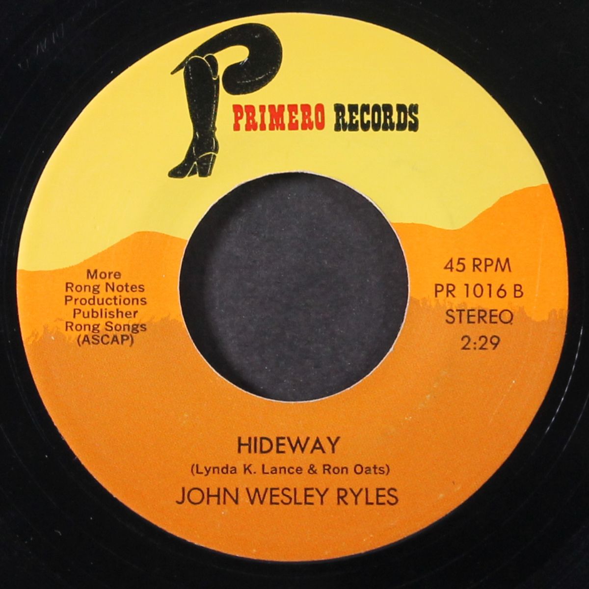 just once / hideaway by JOHN WESLEY RYLES