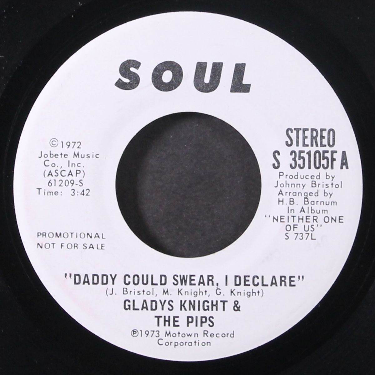 daddy could swear i declare / mono by GLADYS KNIGHT & PIPS