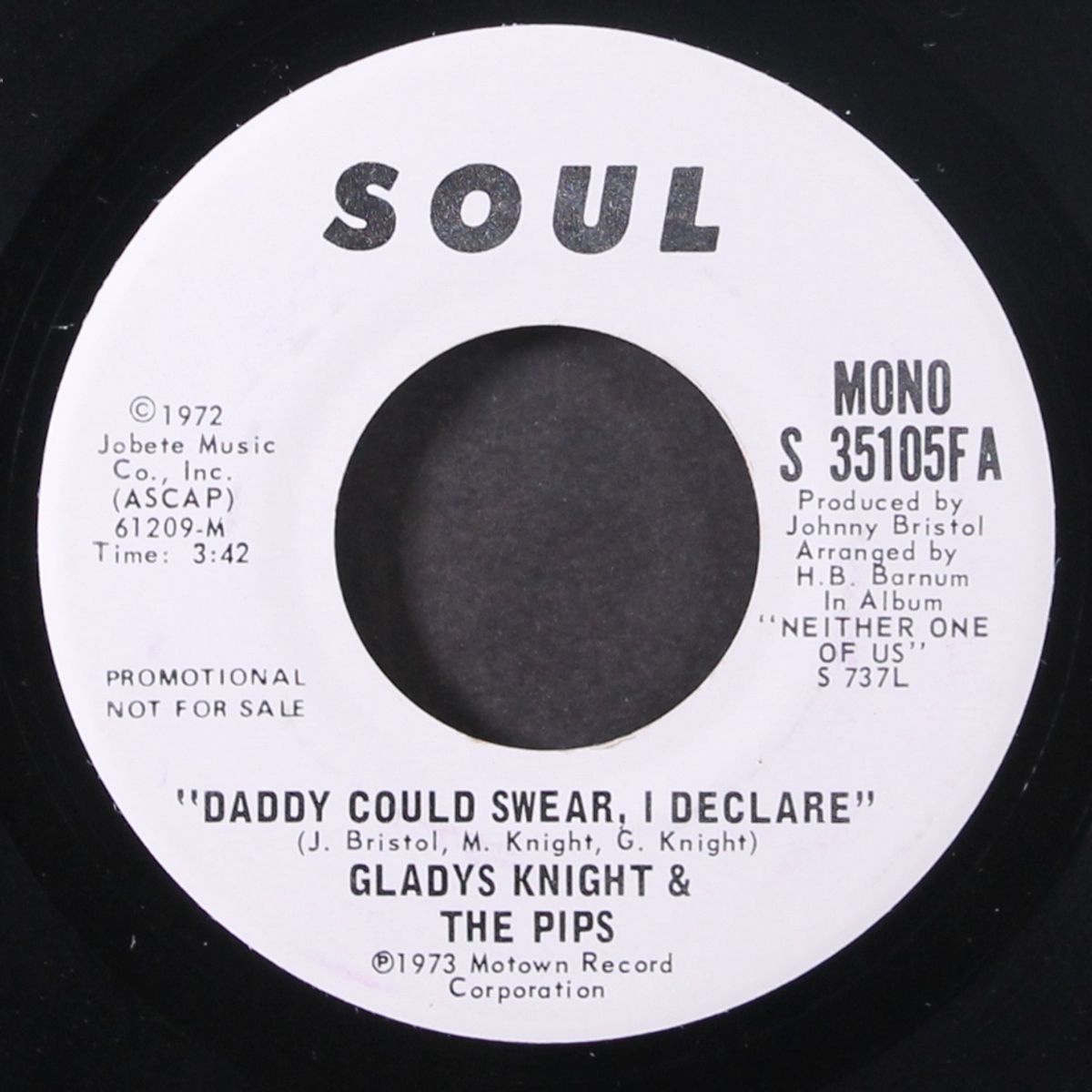 daddy could swear i declare / mono by GLADYS KNIGHT & PIPS