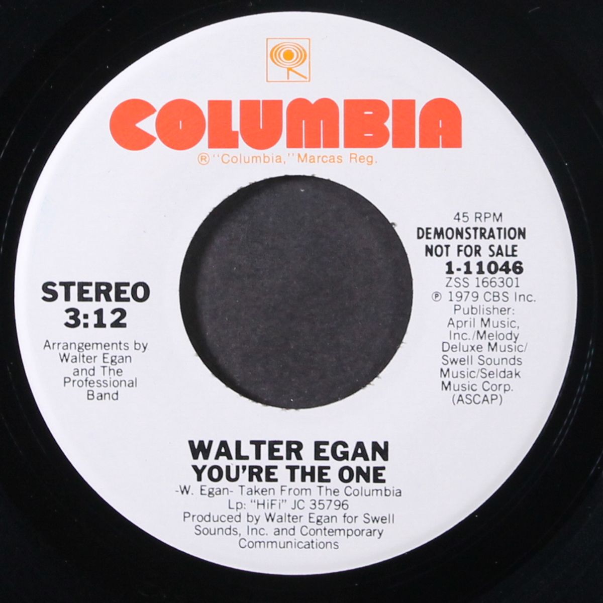 you're the one / same by WALTER EGAN