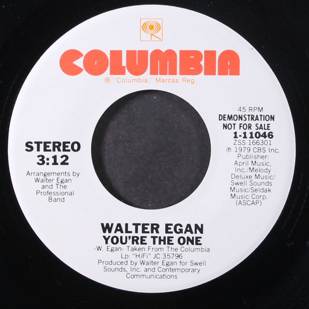 you're the one / same by WALTER EGAN