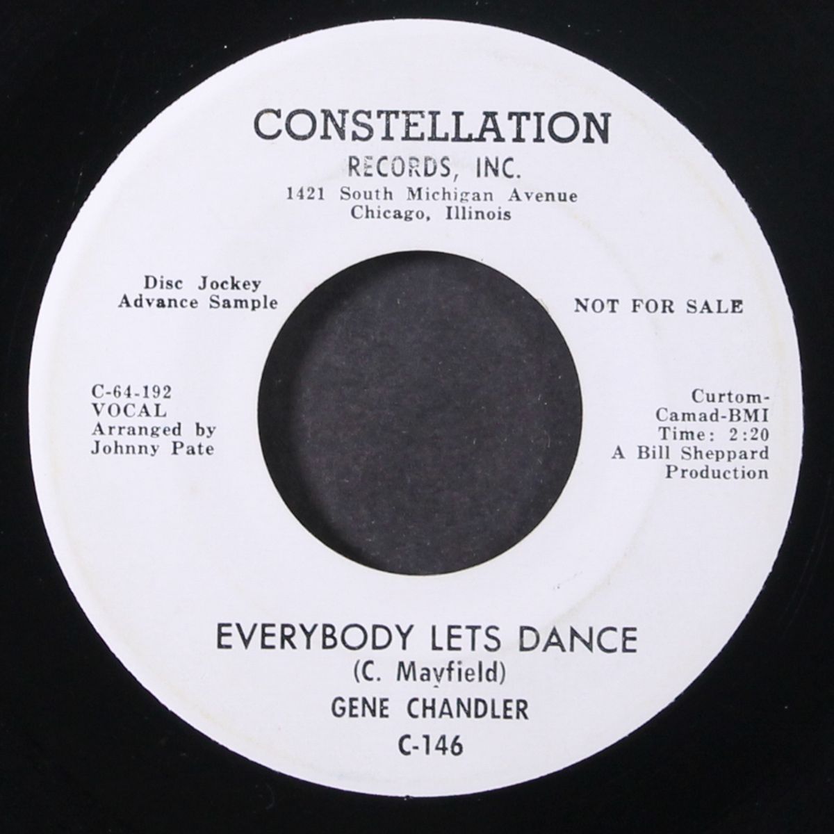 you can't hurt me no more / everybody let's dance by GENE CHANDLER