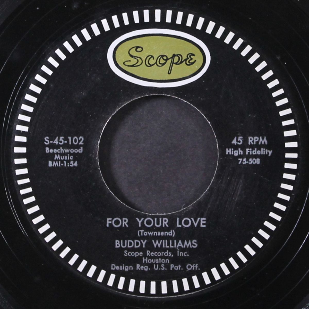 in the shadow of the night / for your love by BUDDY WILLIAMS