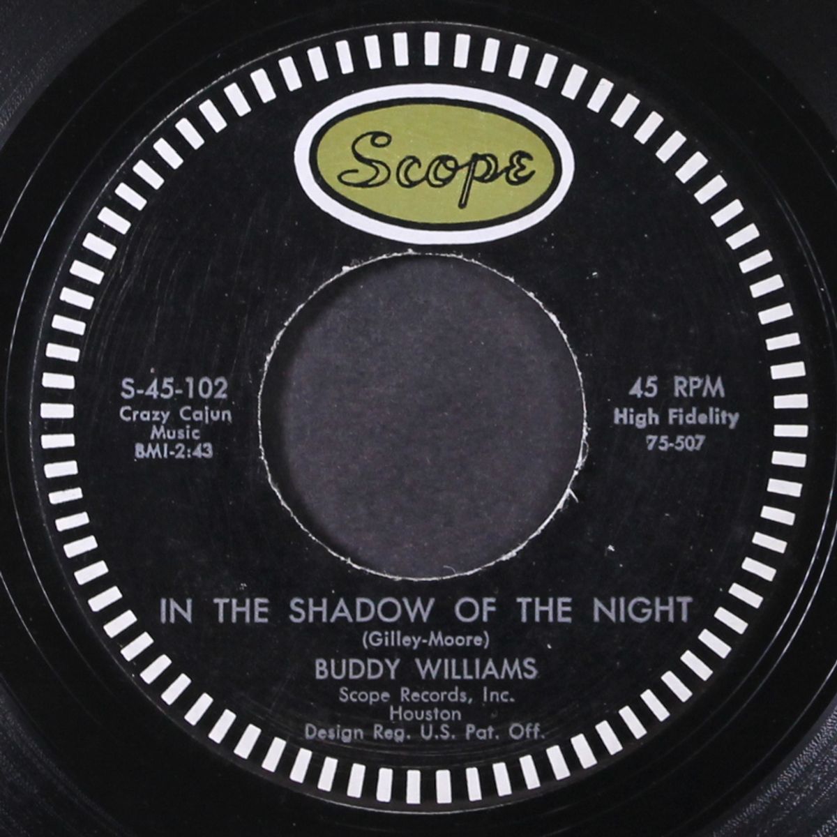 in the shadow of the night / for your love by BUDDY WILLIAMS