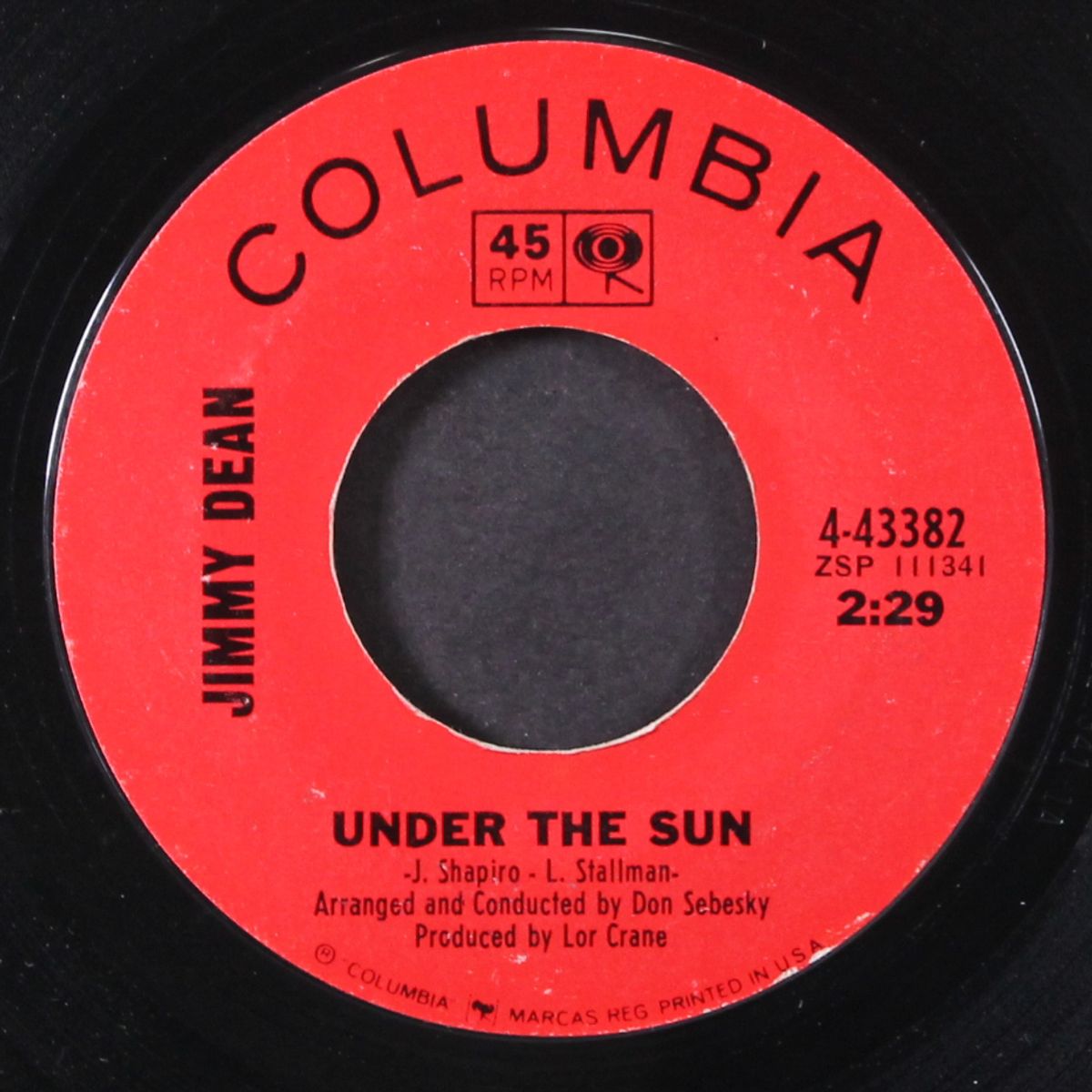 harvest of sunshine by JIMMY DEAN
