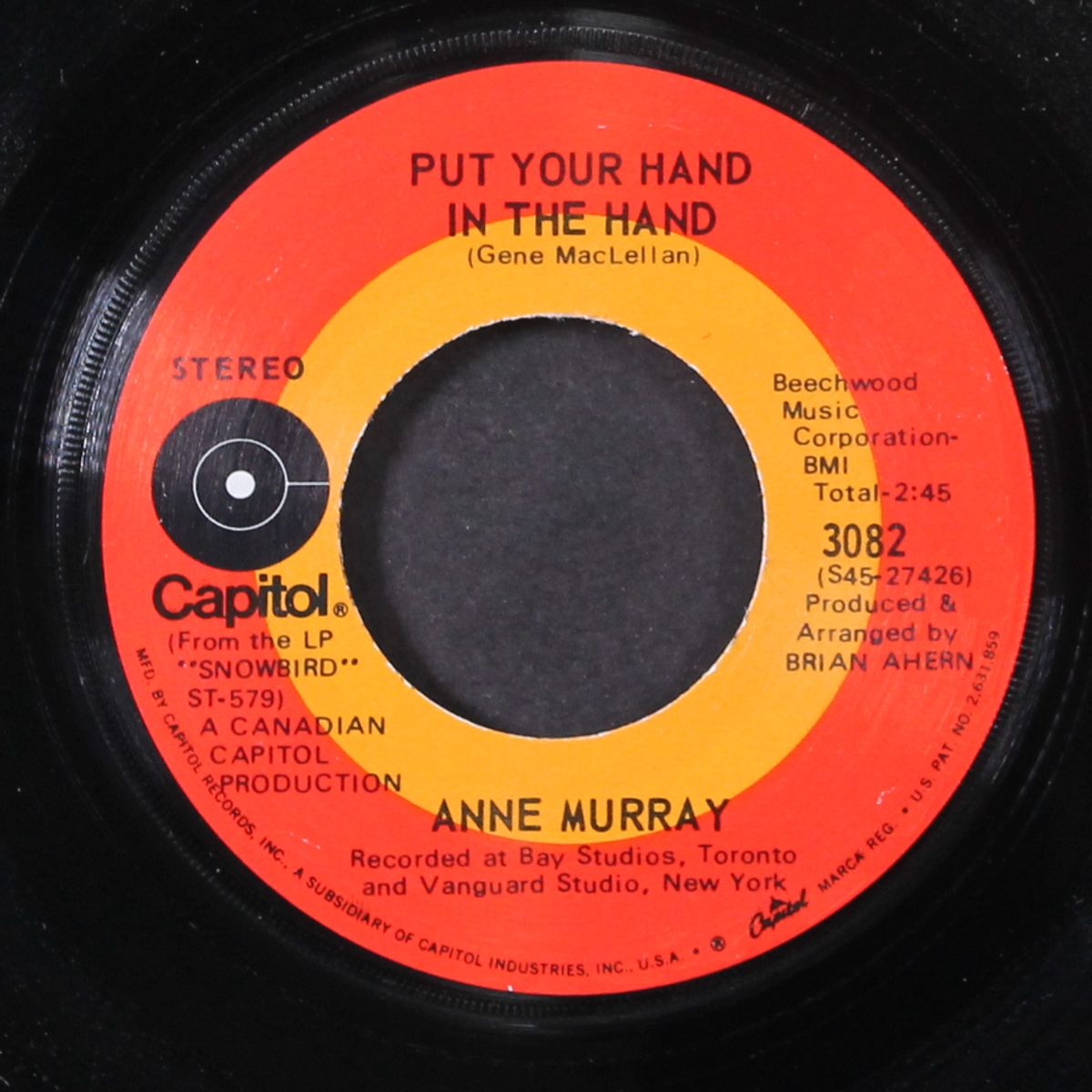 put your hand in the hand / it takes time by ANNE MURRAY