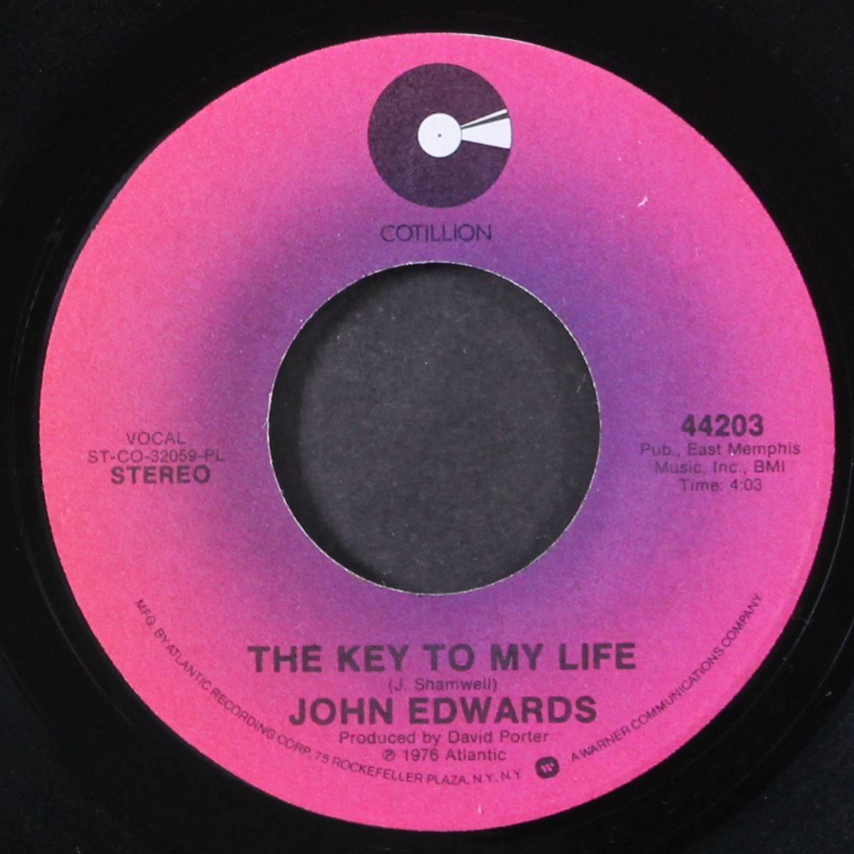 the key to my life / baby, hold on to me by JOHN EDWARDS