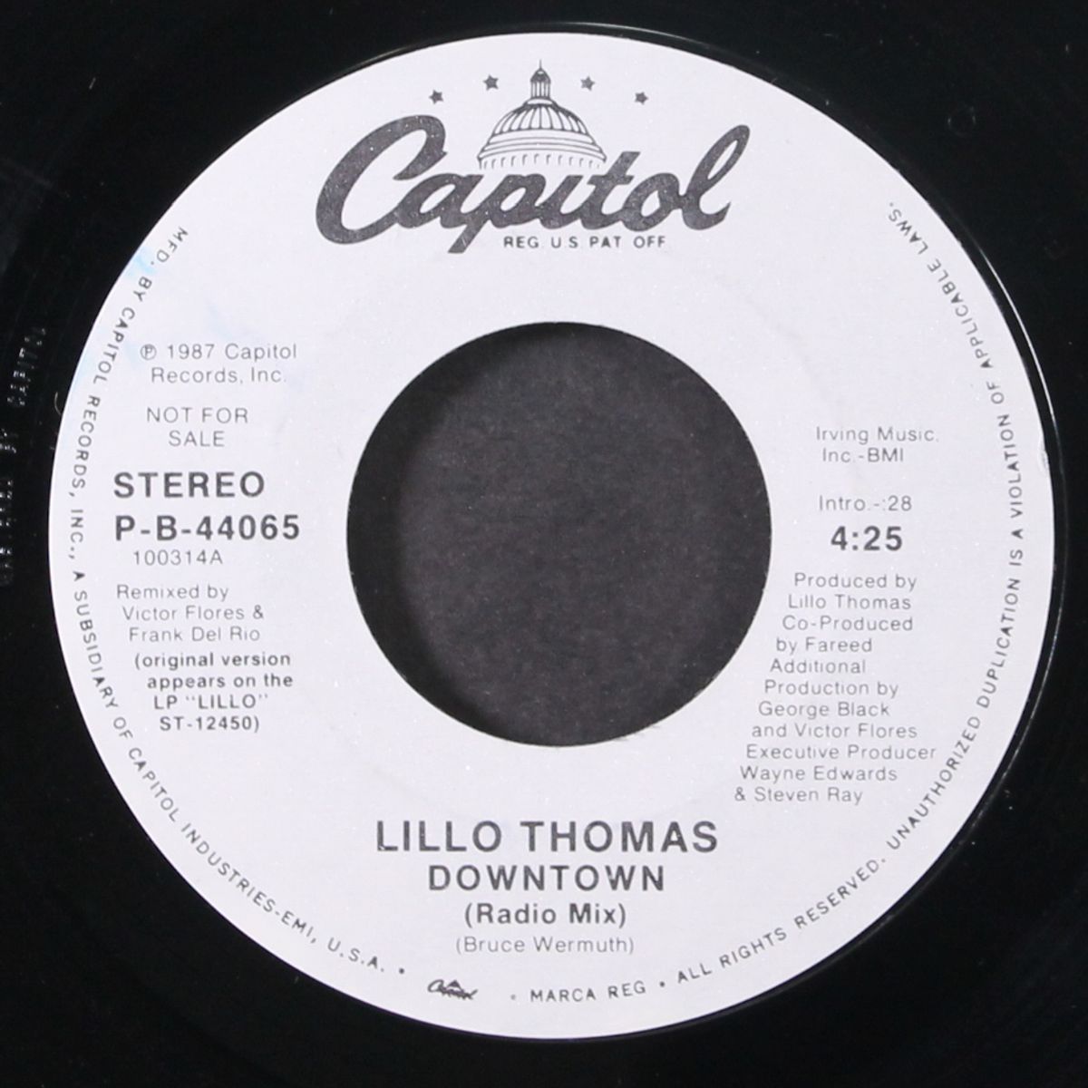 downtown (radio mix) / same by LILLO THOMAS