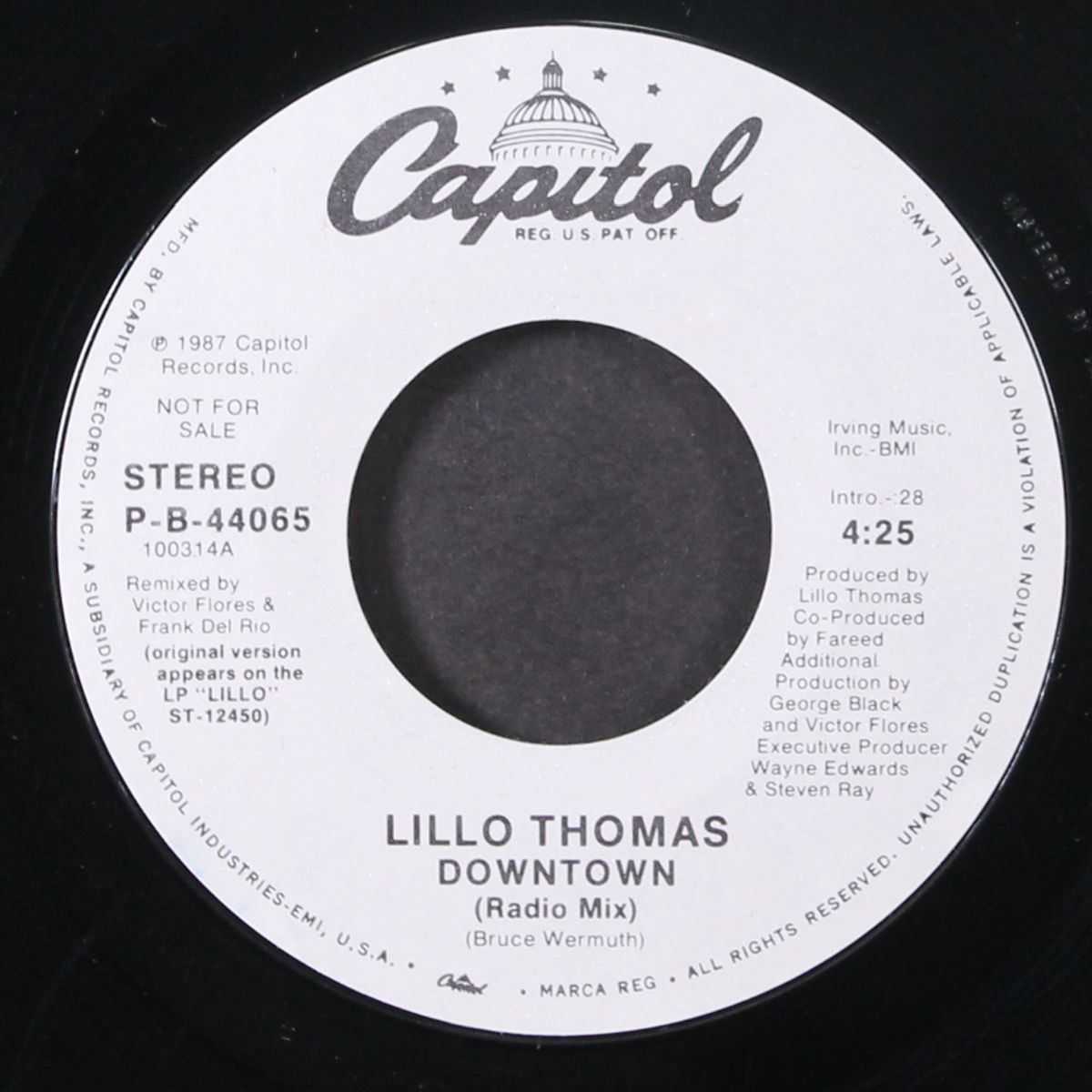 downtown (radio mix) / same by LILLO THOMAS