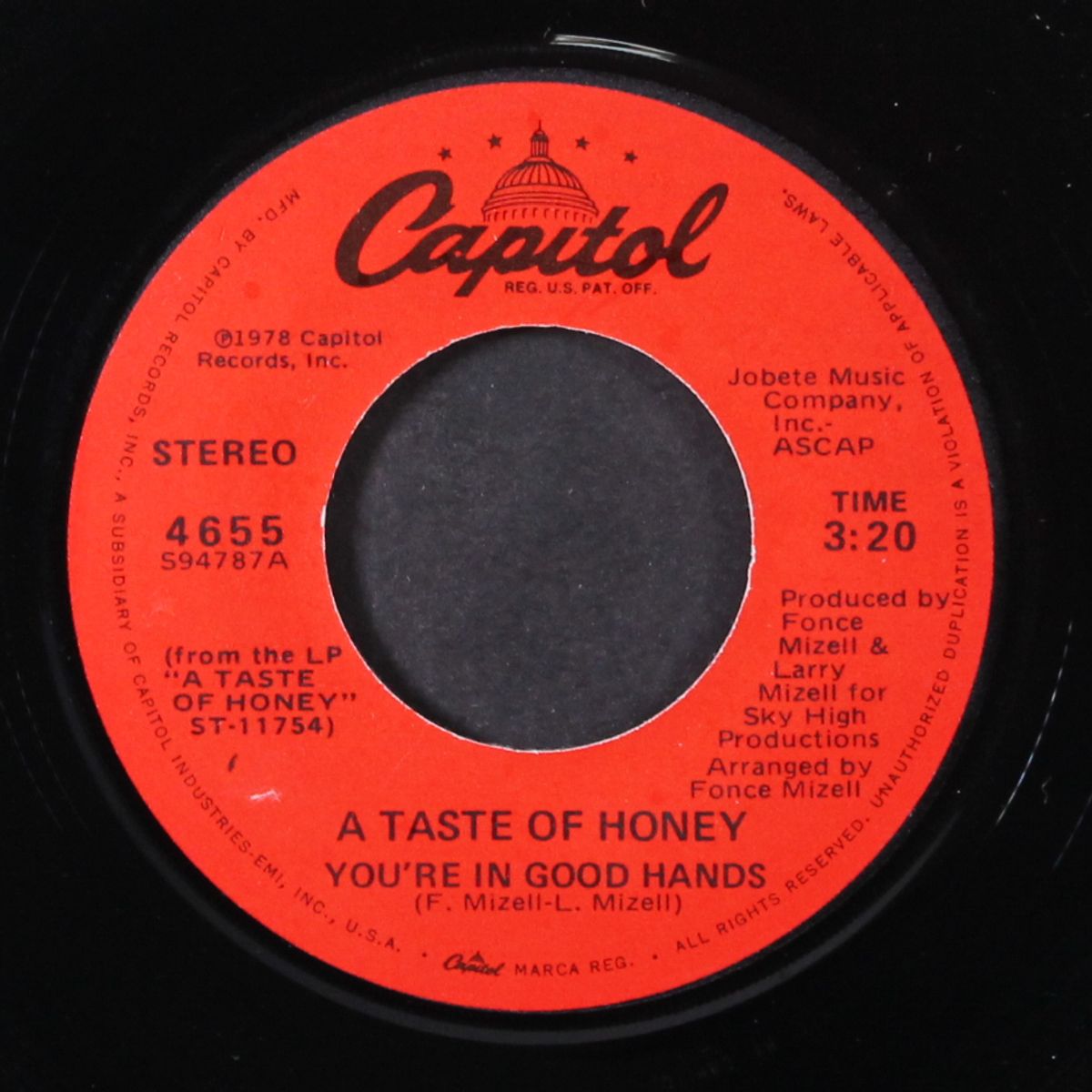 you're in good hands / distant by A TASTE OF HONEY