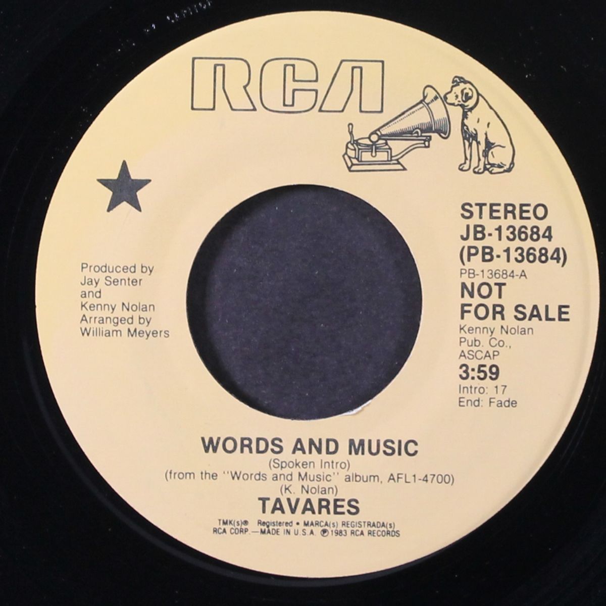 words and music / same by TAVARES