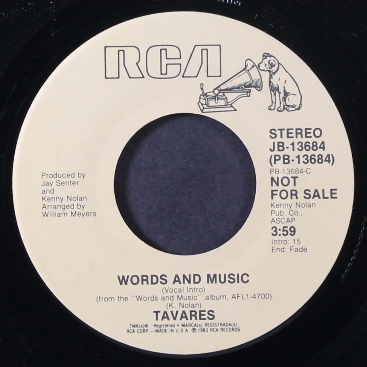 words and music / same by TAVARES