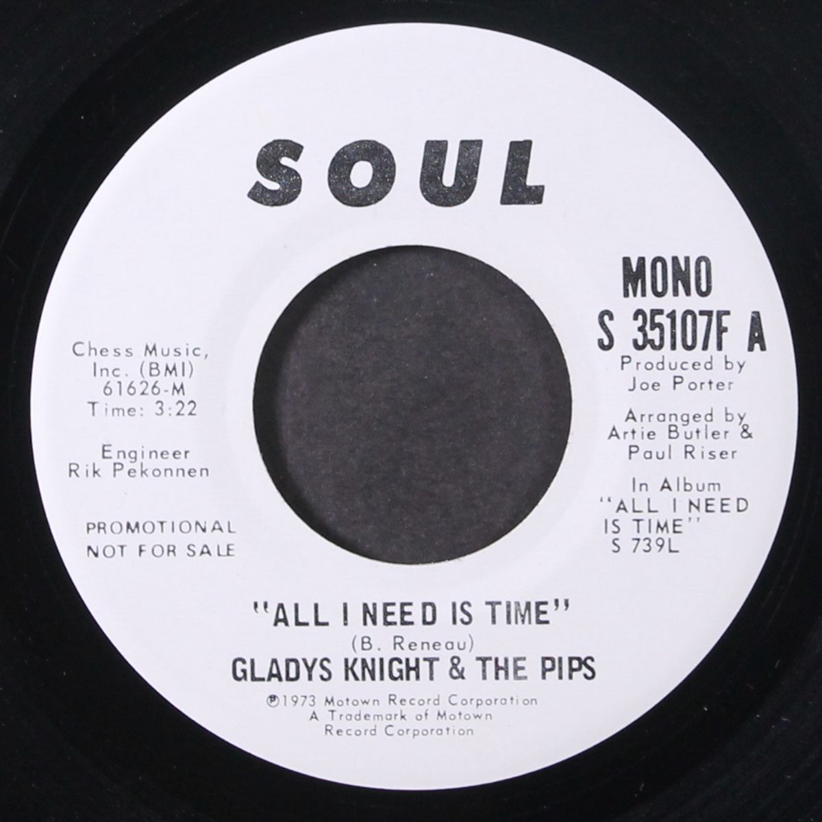 all i need is time / mono by GLADYS KNIGHT & PIPS