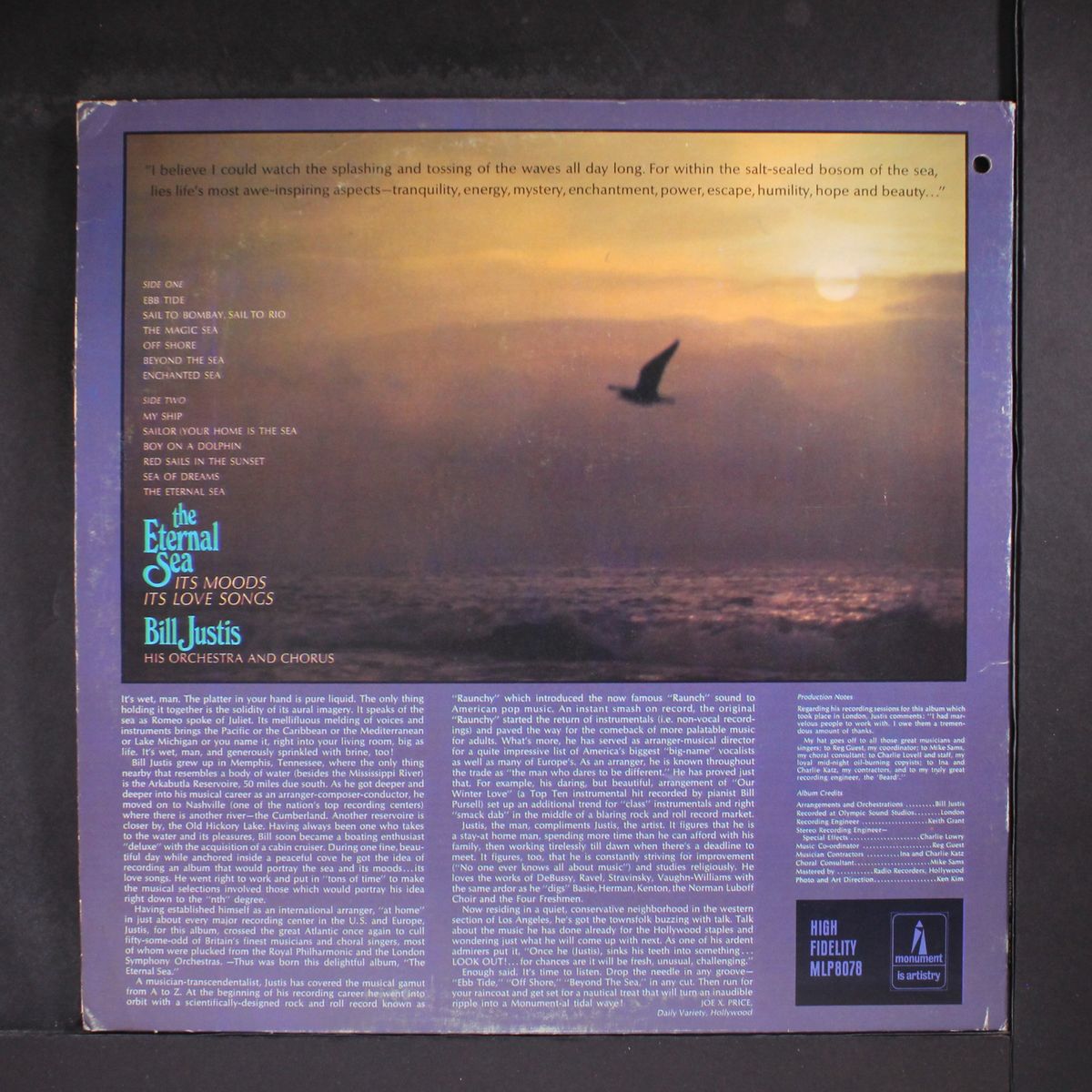 the eternal sea by BILL JUSTIS