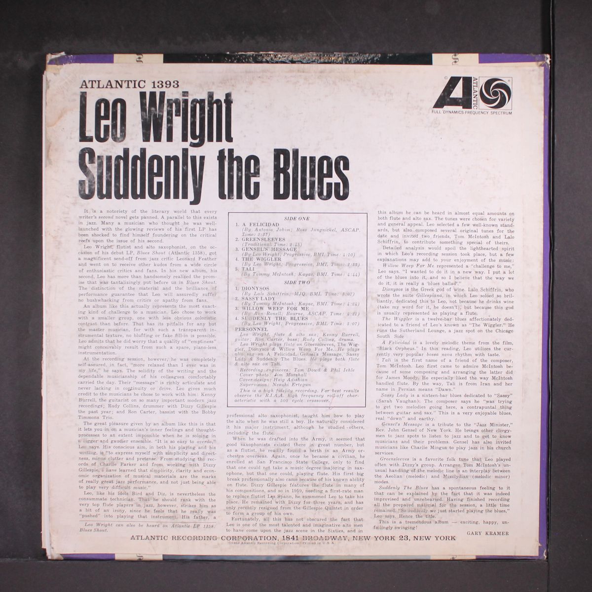 suddenly the blues by LEO WRIGHT