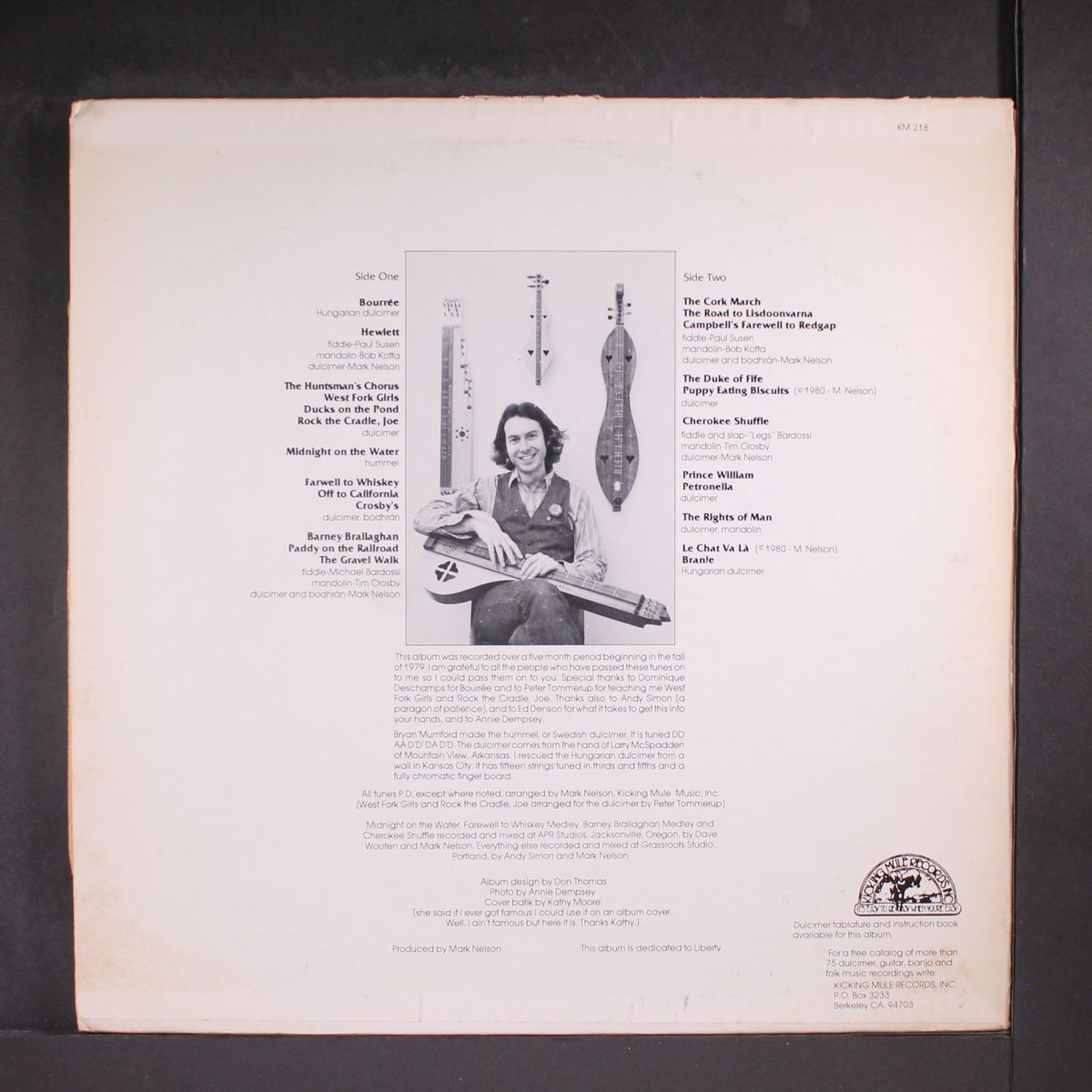 fiddle tunes for dulcimer, the rights of man by MARK NELSON