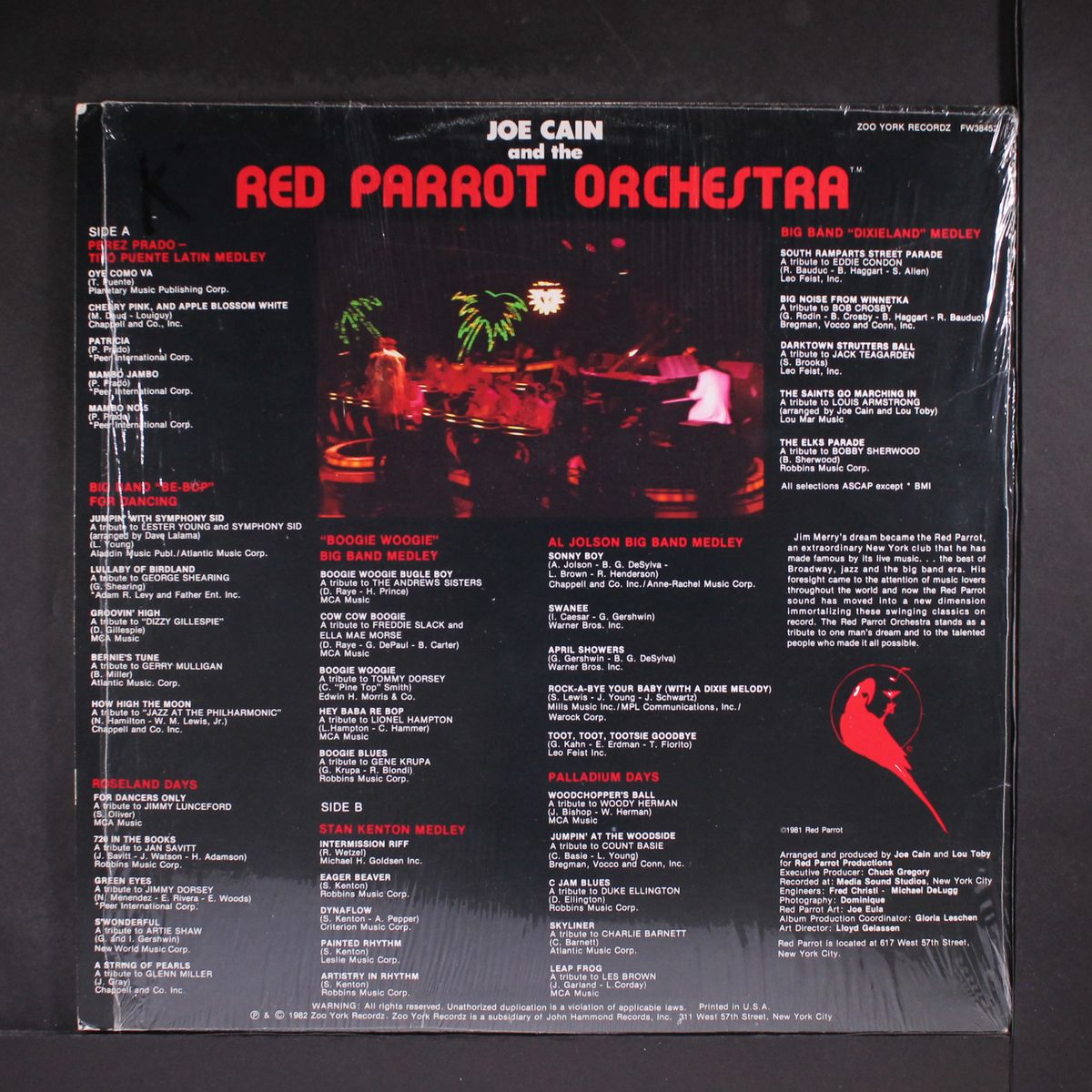 red parrot orchestra by JOE CAIN