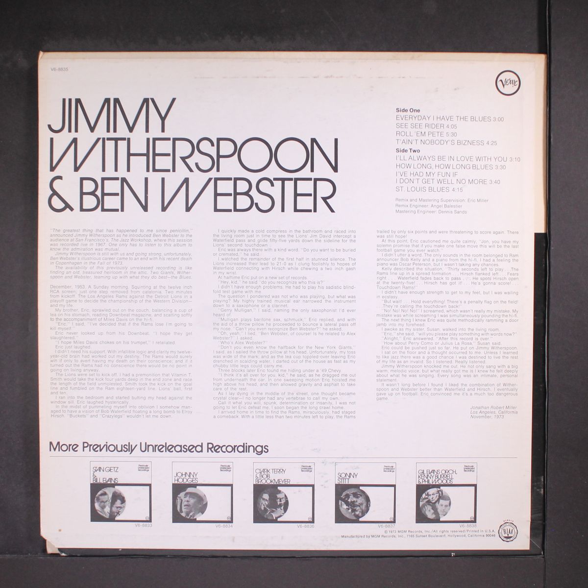 jimmy witherspoon & ben webster by JIMMY WITHERSPOON & BEN WEBSTER