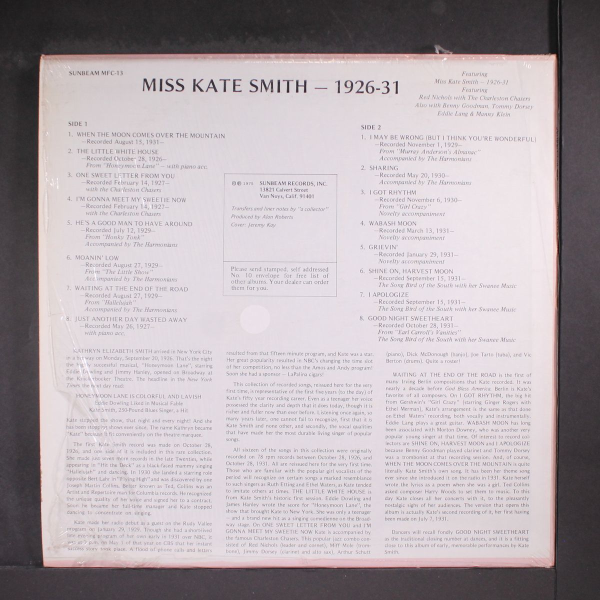 miss 1926-31 by KATE SMITH