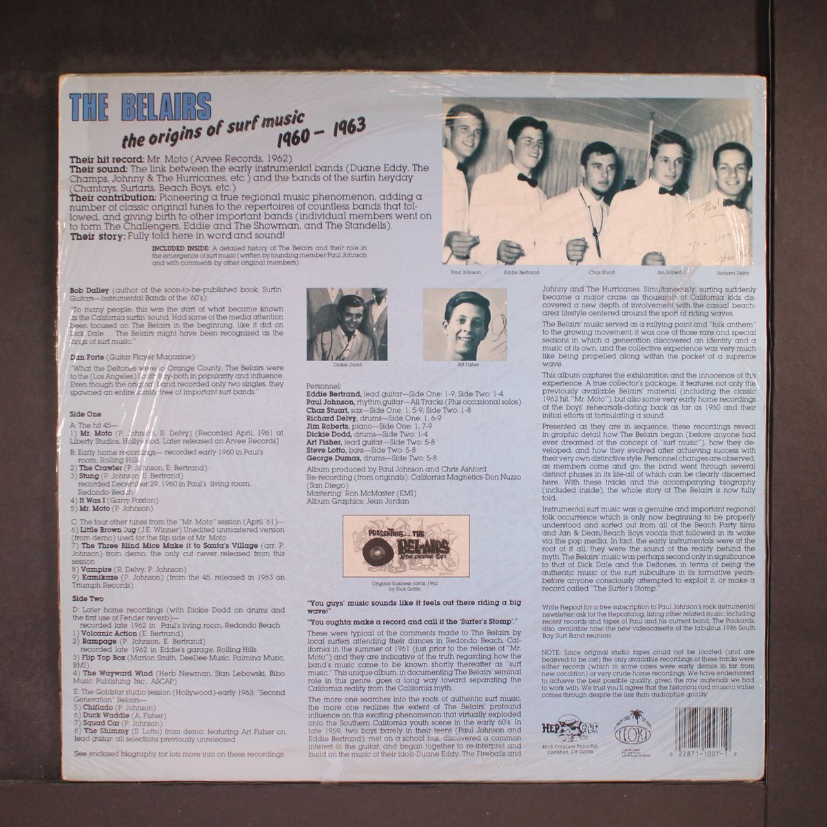 the origins of surf music 1960-1963 by BELAIRS
