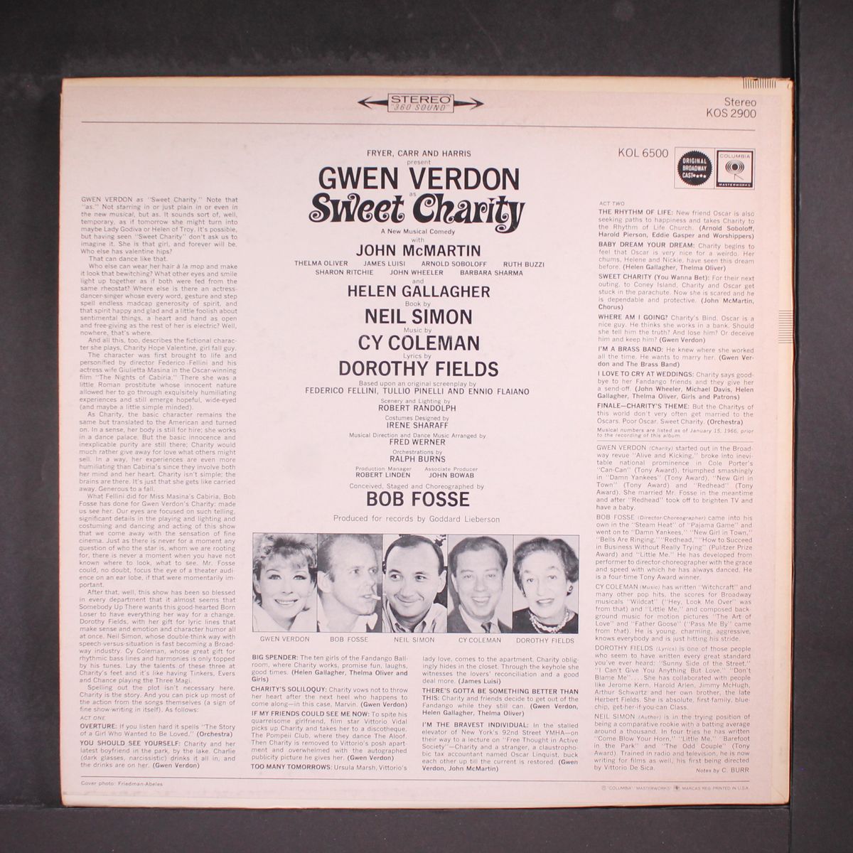 sweet charity by ORIGINAL CAST