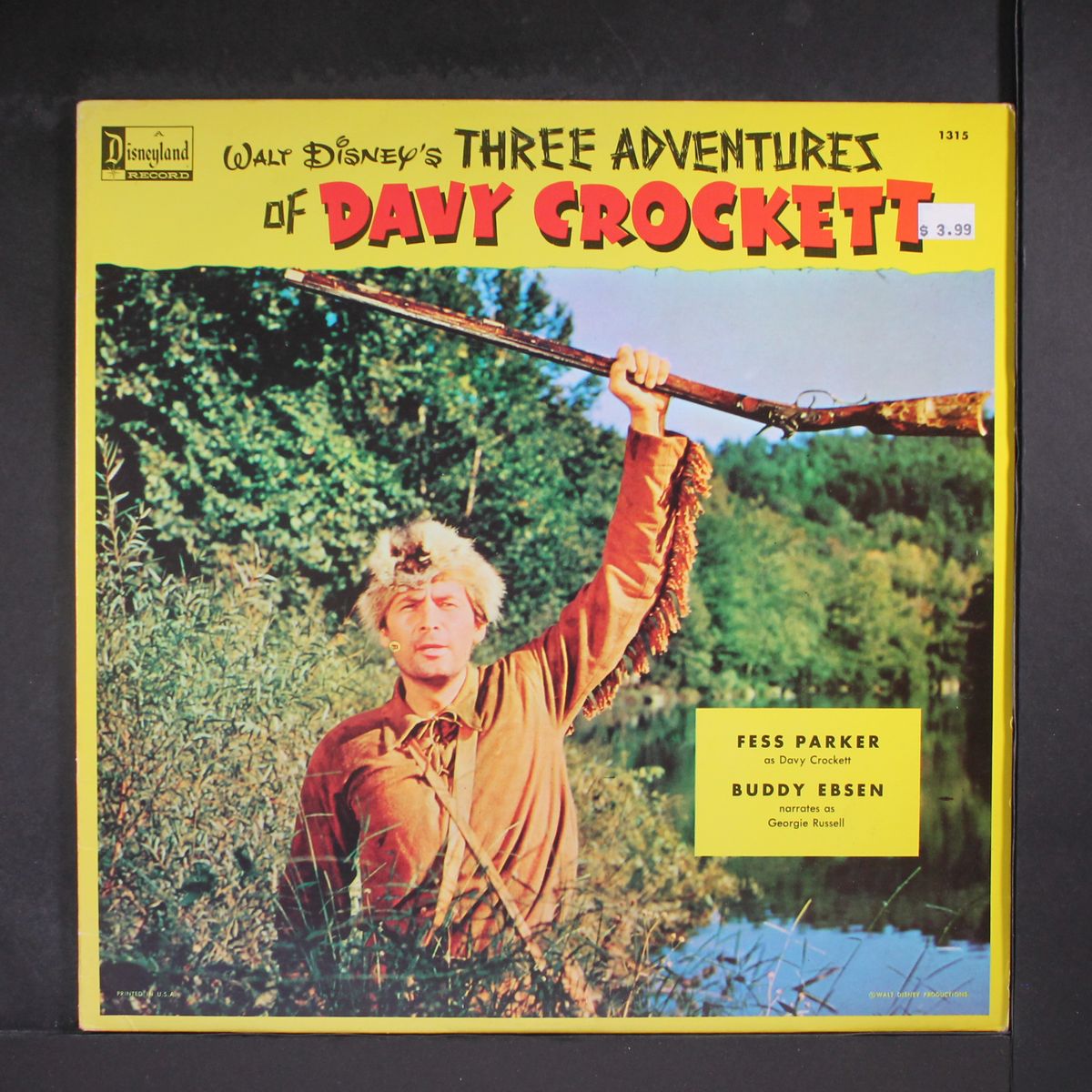 three adventures of davy crockett by FESS PARKER