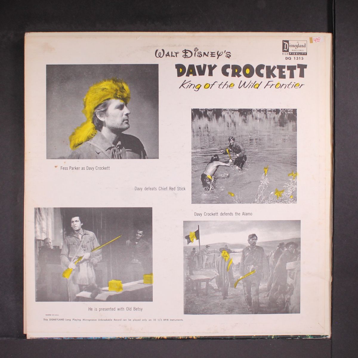 davy crockett by FESS PARKER