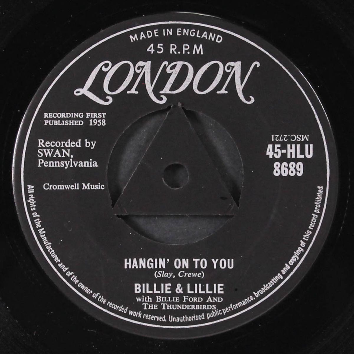 the greasy spoon / hangin' on to you by BILLIE & LILLIE