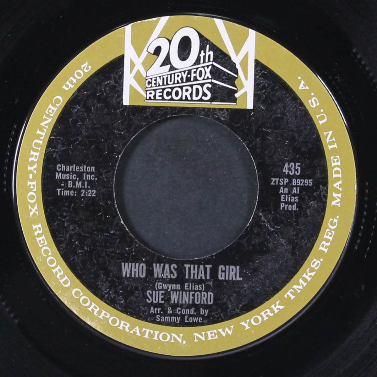 if you try to steal my baby / who was that girl by SUE WINFORD