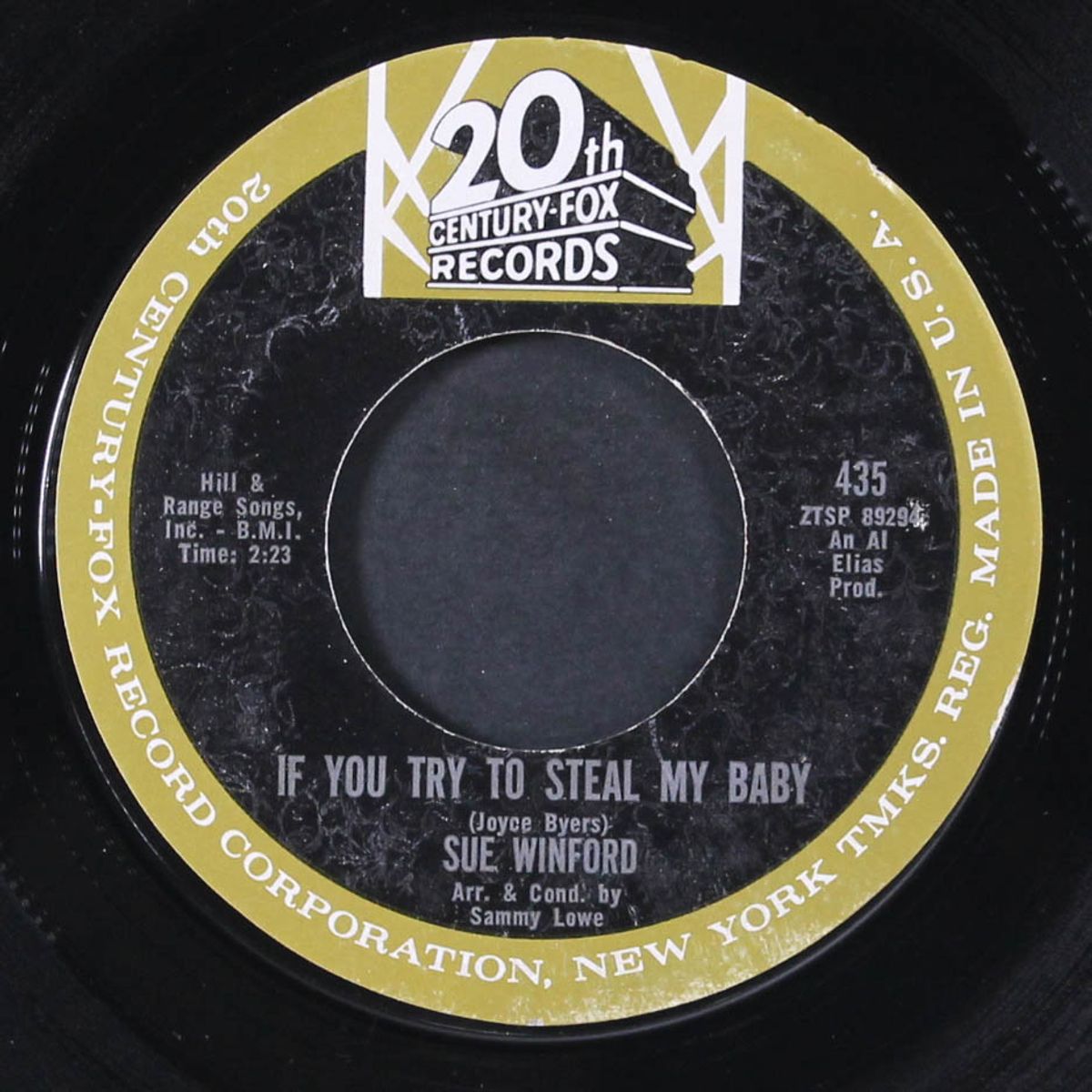 if you try to steal my baby / who was that girl by SUE WINFORD