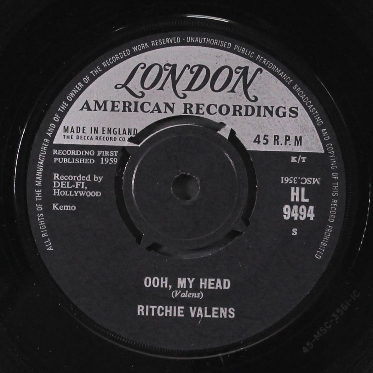 la bamba / ooh, my head by RITCHIE VALENS