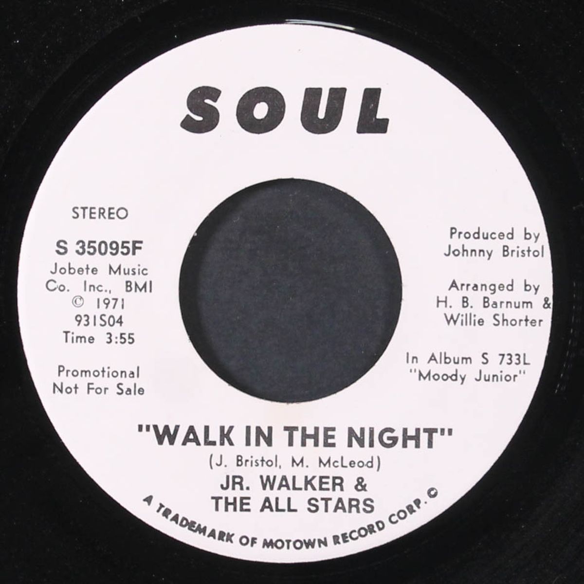 walk in the night by JR. WALKER & ALL STARS